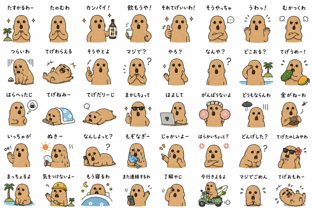 LINEスタンプはにわ