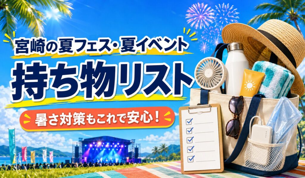 夏イベントの持ち物リスト