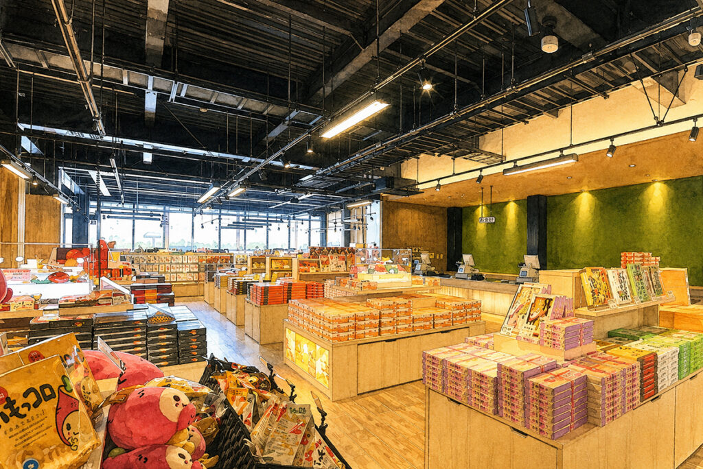 青島屋お土産コーナー