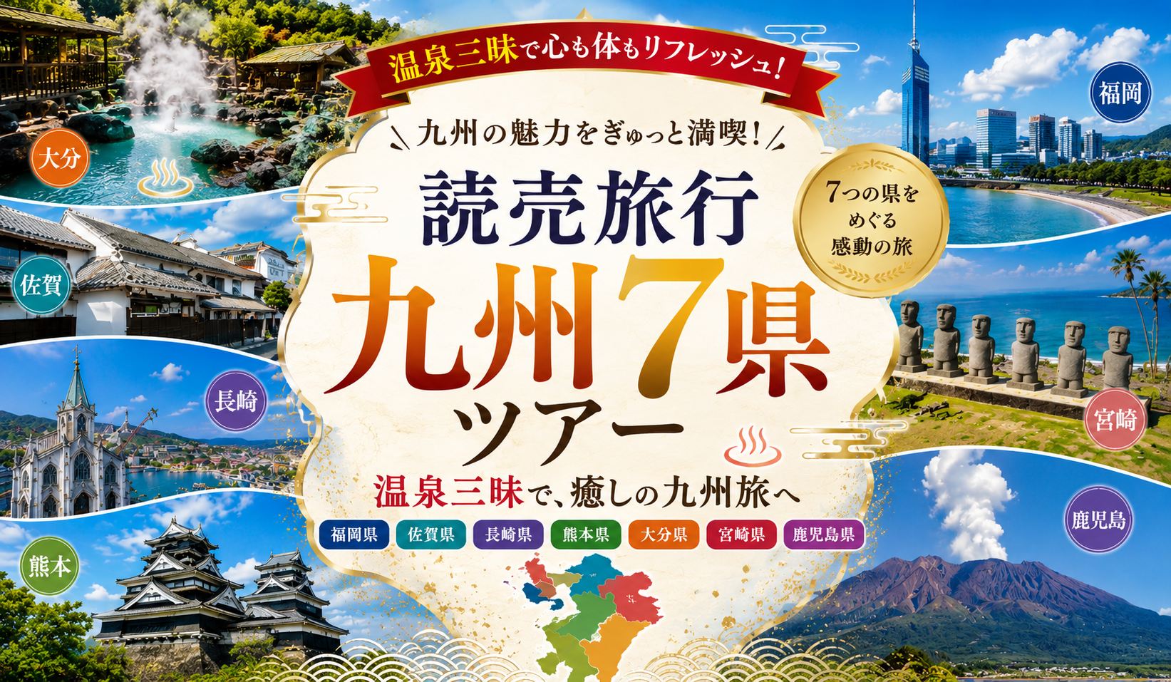 読売旅行九州７県ツアー