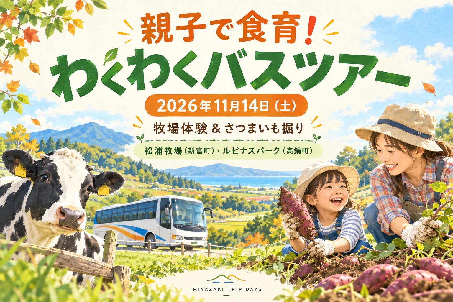 宮崎親子食育バスツアー